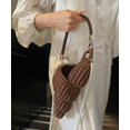 thumbnail image 3 of Handwoven Fashion Seashell Bag for Women Crochet Beach Bag Unique Boho Clutch with Pearl Strap Leather Handle 2025, 3 of 7