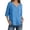 A-Sky Blue30, variant on XIAOCHA Women's Linen Blouse Casual Shirt Long Sleeve V Neck Button Front Pleated Hem Casual Top Lightweight Breathable Relaxed Daily Office Vacation Blouses