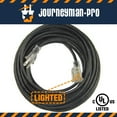 thumbnail image 5 of 50'FT BLACK Contractor Grade Outdoor Extension Cord 50' Feet Power Light Up End, 5 of 12