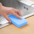 thumbnail image 4 of mtvxesu Dishcloths, Natural Wood Pulp Cotton Sponge, Thickened Kitchen Cleaning Scouring Pad, Absorbent Dishwashing Sponge Cloth, 2-Pack, Yellow, Blue, Green, White, 11X7X2Cm Dishwashing Cloth, 4 of 6