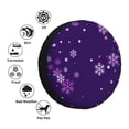 thumbnail image 4 of Susaid Crystal Purple Snowflake Print Tire Covers,Waterproof Anti-UV Snow Sun Rain Tire Covers for RV,Truck, SUV, Trailer, Camper-16 inch, 4 of 6
