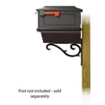 thumbnail image 3 of Kingston Curbside Mailbox with Newspaper tube and Sorrento front single mailbox mounting bracket, 3 of 7
