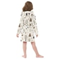 thumbnail image 4 of FORMRS Niños Bathrobe Unisex Hooded Robe Soft Plush Pajamas Sleepwear, Size 7-9T, Winter Forest, 4 of 7