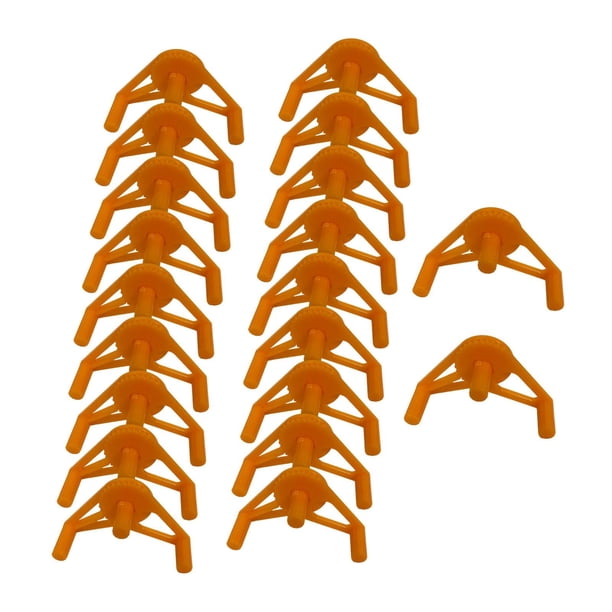 20 piezas Clips para plantas plástico 360 grados ajustable plantas ramas doblador crecer Amarillo