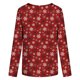 thumbnail image 5 of Camiseta de manga larga con cuello redondo y estampado navideño a la moda de verano para mujer Fridja bvmnju3383, 5 of 5
