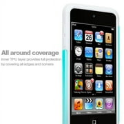 New Apple iPod Touch 5/6/7th Generation Case, Anti-Slip Hybrid Case - Teal