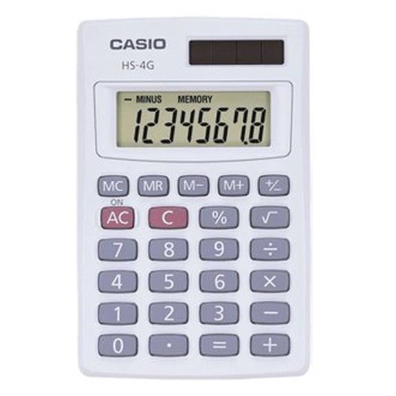 Casio HS4GS Basic Handheld Calculator HS4GS Pack Of 10