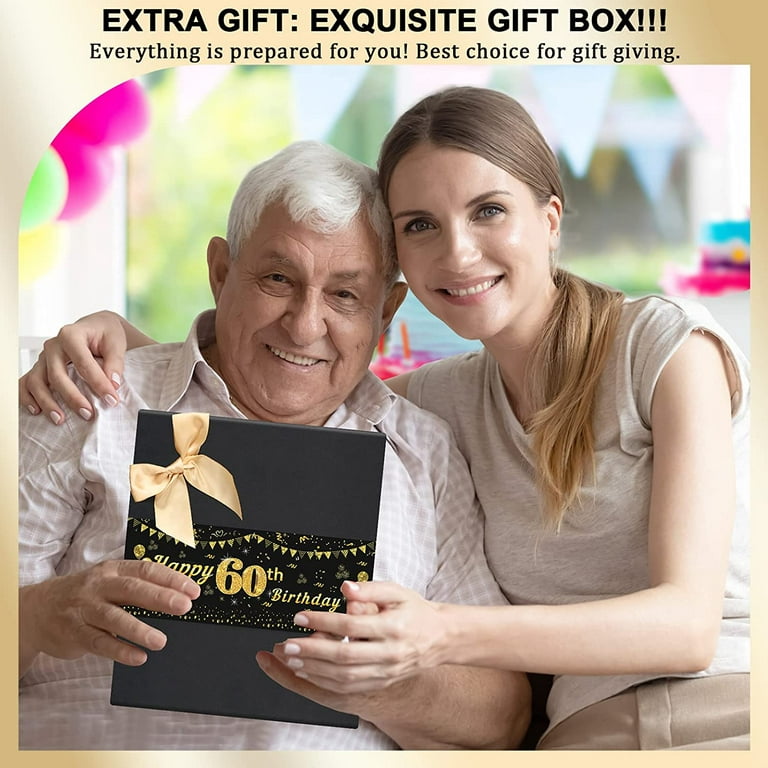 60 Birthday Gifts for Women with Gifts Box, Gifts for 60 Year Old Woman,  60th Birthday Gift Ideas, Happy 60 Birthday Gifts for Women, Women Turning  60