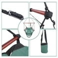 thumbnail image 6 of Hammock Chair Hanging Rope Swing, Portable Hammock Chair for Kids, Unique Hammock Hanging Chair, Hanging Swing Outdoor Seat with Detachable Pillow, Cup Holder, Carrying Bag, Holds 250lb, Green, Q9255, 6 of 12