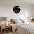 thumbnail image 6 of Silent Wall Clocks Battery Operated, Black Video Game Themed Round Decorative Wall Clock for Living Room Bedroom Kitchen Bathroom Classroom Decor, 12 Inch Gamer Game Controller Lines, 6 of 8