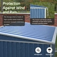 thumbnail image 3 of JAORD Metal Outdoor Storage Shed with Sliding Door for Garden,6.3x4.1 ft, Blue & White, 3 of 7