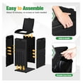 thumbnail image 4 of 30 Gallon Trash Can, Resin Outdoor Garbage Can with Lid, Waterproof Hideaway Patio Waste Bins for Outside Use (Black), 4 of 7