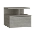 thumbnail image 6 of DeeHome Adele Floating Nightstand with Drawer and Open Storage Shelves, 6 of 7