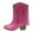 Hot Pink, variant on BOBOGOJP Cowgirl Boots for Girls Mid Calf Pointed Toe Kid Cowboy Boots with Tassel Fringe Low Heel Riding Shoes Little/Big Girls Hot Pink for Size 11.5