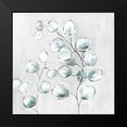 thumbnail image 2 of Nan 12x12 Black Modern Framed Museum Art Print Titled - Soft Eucalyptus II, 2 of 5