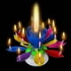 thumbnail image 2 of Lotus Musical Birthday Candle 3 Pack Rotation, 2 of 4