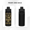 thumbnail image 3 of Botella de agua con aislamiento "I Fix Stuff and I Know Things", de acero inoxidable de 18 oz, novedosa, deportiva, portátil, para viajes, gimnasios al aire libre, 3 of 5