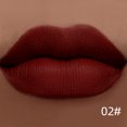 thumbnail image 2 of QIBEST Lápiz labial líquido mate, maquillaje de labios, brillo de labios desnudo, brillo de labios resistente al agua, rojo oscuro, negro, lápiz labial de larga duración, tinte de labios, 2 of 5