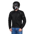 thumbnail image 2 of Men's Motorcycle Mesh Jacket with Protective Armor – 600D Textile – Summer Riding Jacket, Black-XL, 2 of 9