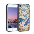 thumbnail image 1 of Compatible with iPhone 8 Phone Case, Whale-111-7-3 Case Men Women, Flexible Silicone Shockproof Case for iPhone 8, 1 of 1