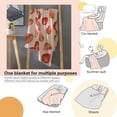 thumbnail image 5 of Strawberry Fleece Throw Blanket for Bed 80" x 60", Strawberry Lightweight Super Soft Plush Flannel Throw Blanket for Women, Men and Kids, 5 of 6