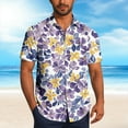 thumbnail image 2 of Cllios Hawaiian Shirts for Men Big and Tall Tropical Graphic Holiday Tops Lightweight Cuban Collared Short Sleeve T-shirts Casual Button Down Bowling Shirts S-4XL, 2 of 6