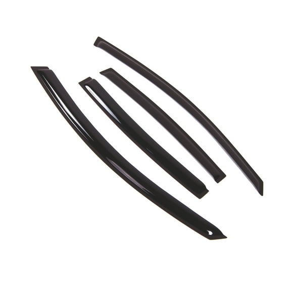 TuningPros Outside Mount Window Visor Deflector Smoke Tinted 4 Pcs Set For 2006-2008 Volkswagen Passat