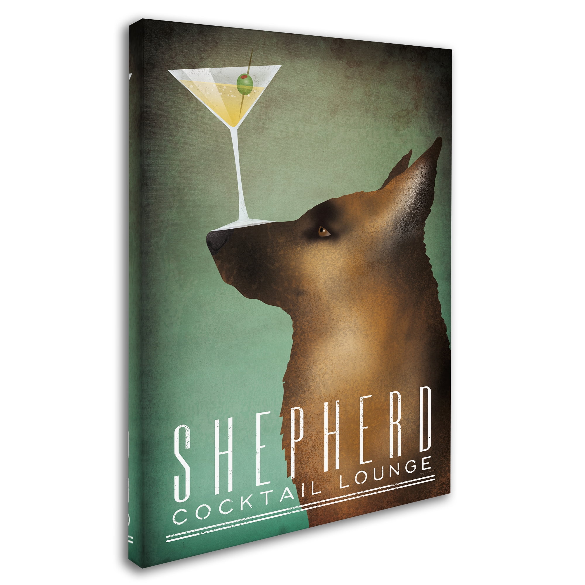 Trademark Fine Art 'Shepherd Martini' Canvas Art by Ryan Fowler
