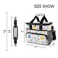 thumbnail image 3 of FORMRS Insulated Cooler Bag 24 Cans Capacity Soft Leakproof Lunch Box with Side Pockets, Purple Easter Eggs, 3 of 7