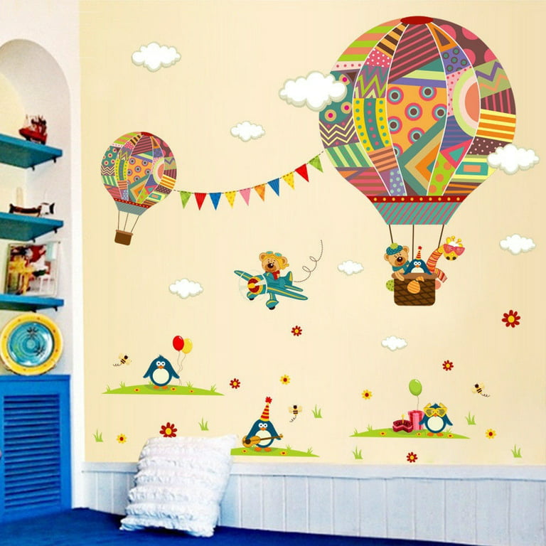Funlife® Balloons Kids Mirror Stickers Nursery Wall Stickers Waterproof  Children Girls Boys Baby's Room Bedroom