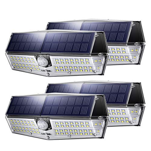 Solar Motion Light LITOM Solar Lights Outdoor with 3 Lighting Modes