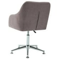 thumbnail image 3 of vidaXL Chaise de Bureau Pivotante en Tissu Taupe, 3 of 5