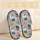 thumbnail image 2 of Fotbe Dog Pantuflas Peludas para Mujer con Estampado, Zapatillas de Peluche, Zapatos de Invierno para Casa, Uso Interior y Exterior-Medium, 2 of 8