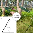 thumbnail image 2 of Kits de estacas para árboles de alta resistencia, estacas para árboles jóvenes enderezados, soportes para árboles de jardín para inclinar árboles al aire libre, 3 correas para árboles, 3 estacas de, 2 of 5