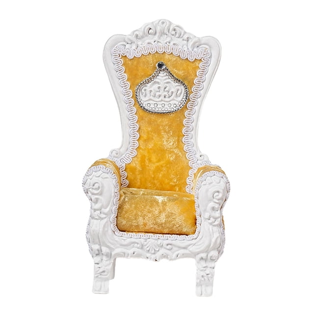 Sofá Modelo 1:12 Hugo Silla para Muñecas Sofá Ob11 Mini Sofá con Espalda Alta Amarillo