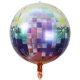 thumbnail image 1 of Globo de aluminio 4D de 22 pulgadas con láser plateado para discoteca, bar, fiesta, globo de papel de aluminio arcoíris, 1 of 5