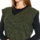 thumbnail image 4 of Chaleco Mujer Largo Holgado Moda Casual Cómodo Olivo verde G Incógnita 330607, 4 of 6
