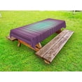 thumbnail image 1 of Modern Outdoor Tablecloth, Vivid Artful Digital Style Parallel Lines Striped Textured New Lined Pattern Print, Decorative Washable Fabric Picnic Table Cloth, 58 X 84 Inches,Purple Blue, by Ambesonne, 1 of 2