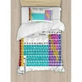 thumbnail image 3 of Ambesonne Periodic Table Educational Artwork for Classroom Science Lab Chemistry Club Camp Kids Print Duvet Cover Set, 3 of 3