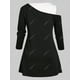 thumbnail image 3 of Talla grande Skew Cuello Galaxy Butterfly Imprimir TEE Y JUEGO TOPT TOP Rosegal Mangas largas de talla grande, 3 of 5