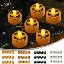 PALIFEUR 12 Pcs Fall Pumpkin Scented Candles, Thanksgiving Pumpkin Candles, Halloween Candles Decorations for Home Kitchen Table Decor Halloween Party Supplies
