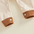 thumbnail image 5 of larppty Newborn Girl Boy Thanksgiving Clothes Infant Sweatshirt Jumpsuit Turkey Romper Baby First Thanksgiving Outfit, 5 of 5