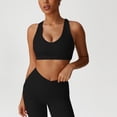 thumbnail image 4 of Bosfbaoi Women's Heart Cutout Crisscross Back Sports Bra, Medium Support Seamless Workout Bra, Breathable Moisture Wicking Gym Top for Yoga Running, 4 of 7