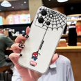 thumbnail image 3 of Clear Phone Case For Infinix NOTE 10 11 12 30 SMART 4 5 6 7 ZERO CAMON 19 20 PRO Case Shell Cartoon Marvel Spider-Man Spider Web, 3 of 5