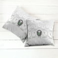 thumbnail image 6 of Ambesonne Colorful Throw Pillow Cover 2 Pack, Aligned Flock of Sheep, 20", Fern Green Grey, 6 of 7
