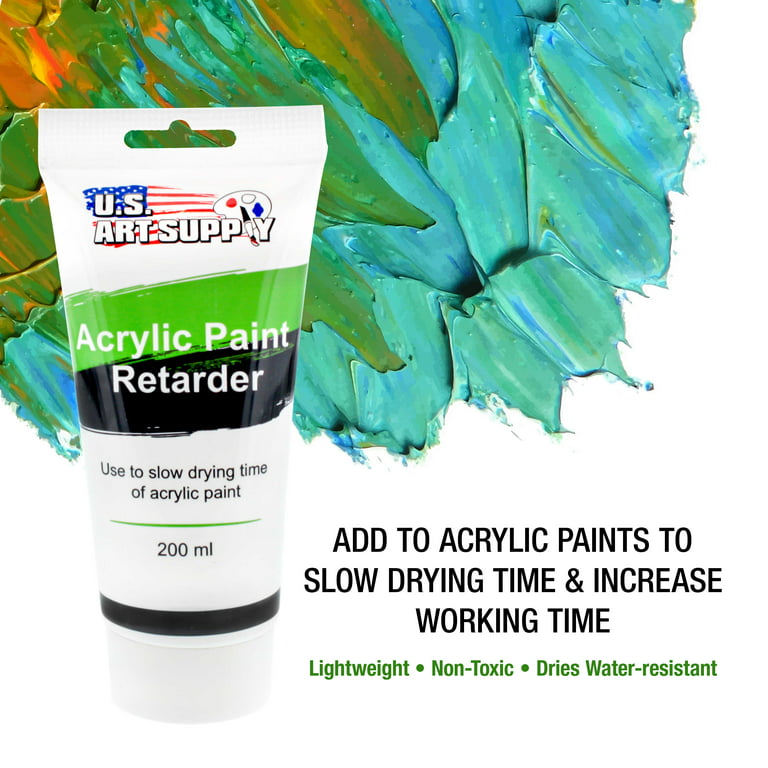 U.S. Art Supply Acrylic Retarder Acrylic Medium, 200ml Tube