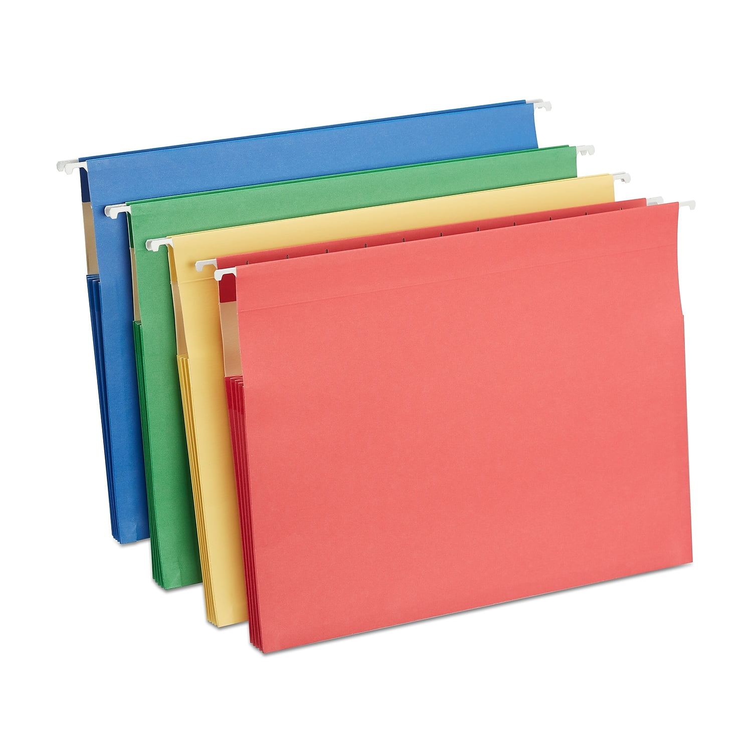 Staples Hanging File Folders 3.5' Expansion Letter Size Assorted 4/PK TR419192/419192