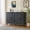 4door-Blue, variant on HLR 31.5" W Mid Century Modern Accent Cabinet with 2 Doors, Credenzas & Sideboard Buffet with Storage, White