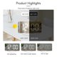 thumbnail image 5 of Loud Vibrating Alarm Clock For Heavy Sleepers Adults Deaf, Digital Mirrored Clock With Bed Shaker a, 5 of 5