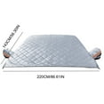 thumbnail image 3 of Windshield Snow Cover with Anti-Theft Door Tuck Design and Elastic Wheel Straps, Universal Fit Car Windshield Protector for Winter Ice Snow Frost, Doubles as Camping Mat or Pet Pad, 3 of 3
